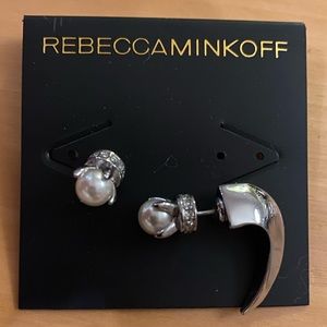 New Rebecca Minkoff pearl, Crystal, silver hooks